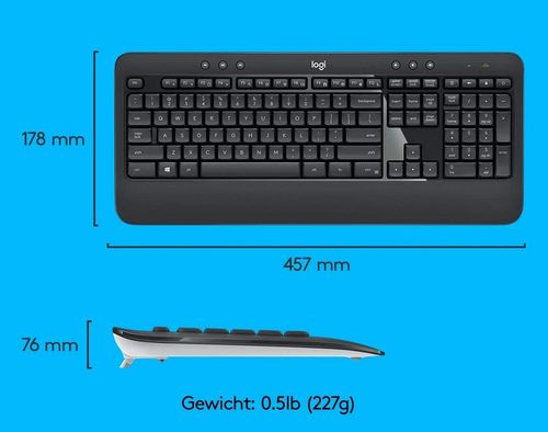ZESTAW BEZPRZEWODOWY KLAW+MYSZ LOGITECH MK540 na Arena.pl