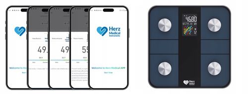 WAGA ŁAZIENKOWA ANALITYCZNA ELEKTRONICZNA BMI TŁUSZCZ TĘTNO APLIKACJA na Arena.pl