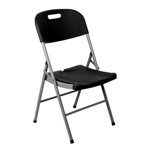 Zestaw składanych mebli Cateringowych ogrodowych czarny Stół + 6 krzeseł na Arena.pl