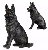 FIGURKA PIES SCHAFER dekoracyjna czarna ozdoba dekoracja do salonu 22cm