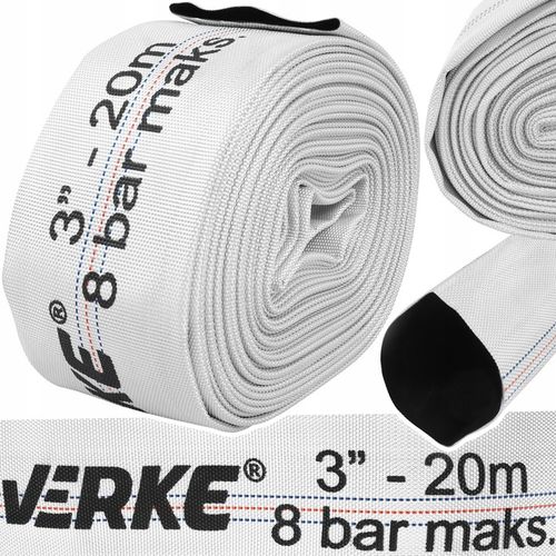 WĄŻ STRAŻACKI PARCIANY DO WODY BRUDNEJ SZAMBA 3" CALE 20M OGRODOWY DO POMPY na Arena.pl