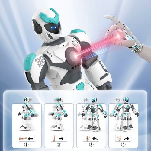 ROBOT DUŻY INTERAKTYWNY ZDALNIE GEST PROGRAMOWANY STEROWANIE GŁOSOWE LED na Arena.pl