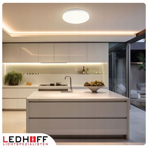 Lampa sufitowa Plafon LED 50cm OKRĄGŁY panel 3 barwy do łazienki na Arena.pl