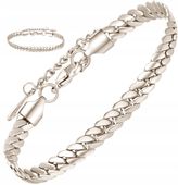 Bransoletka Srebrna 18K Damska Stal Chirurgiczna