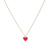 naszyjnik serce z emalią (c22/zim/45au)
