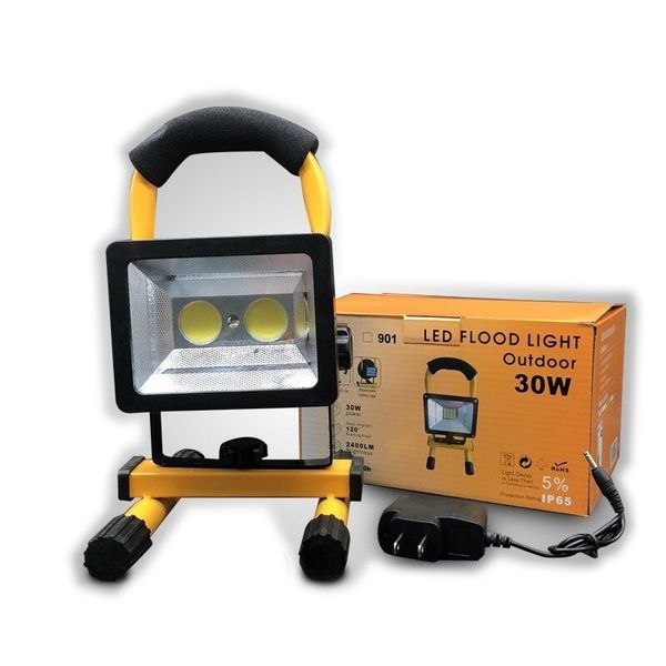 Akumulatorowy Roboczy Halogen Led 30W 2400Lm 2 Cob Funkcja Flash Ip65 zdjęcie 7