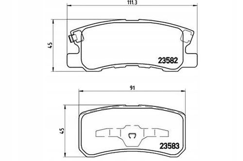 BREMBO KLOCKI HAMULCOWE TYŁ P54031 na Arena.pl