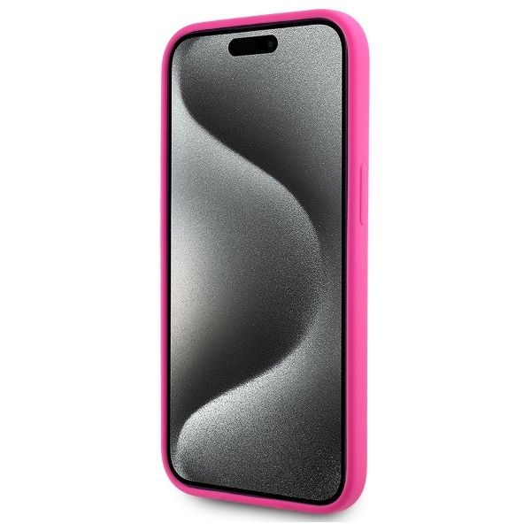 Etui Karl Lagerfeld do iPhone 15, Różowy, MagSafe zdjęcie 5