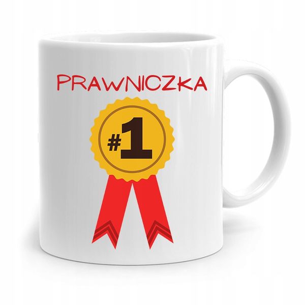 Kubek Dla Prawnika Mecenasa Prawniczka Numer Jeden Z Nadrukiem Ze Zdjęciem zdjęcie 1