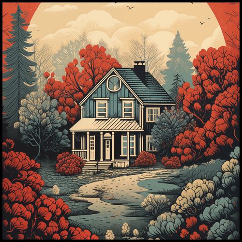 Plakat 100x100cm Idylla Rustykalna na Arena.pl