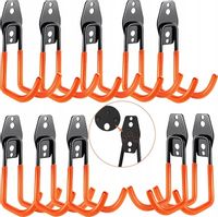 Haczyki ścienne do garażu wytrzymałe organizer ścienny na narzędzia 10 szt.