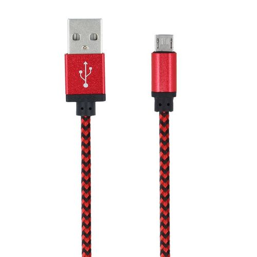 Kabel Forever micro-USB pleciony czerwony 1m 1A na Arena.pl