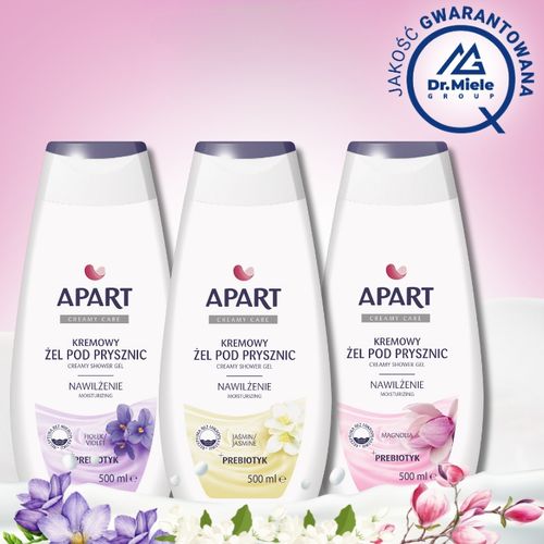 Apart Żel pod Prysznic Damski Vegan 96% Skł Pochodzenia Naturalnego 5x500ml na Arena.pl