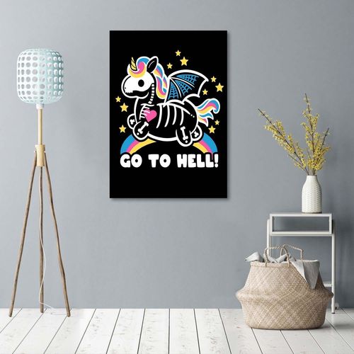 Deco Panel, Jednorożec go to hell 70x100 na Arena.pl
