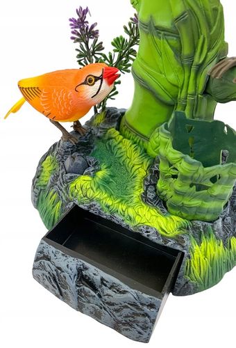 Ruchome ptaszki śpiewające pojemnik na biurko przybory figurka interakrywna na Arena.pl