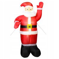 ŚWIECĄCY DMUCHANY MIKOŁAJ DEKORACJA ŚWIĄTECZNA LED OZDOBA DO OGRODU 350CM