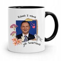 Kubek Czarny Prezydenta Andrzej Duda Kawa Z Rana