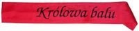 szarfa ozdobna królowa balu  | sz12