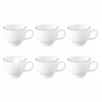 SELTMANN LIDO BLACK LINE Zestaw 6 filiżanek do espresso 90 ml