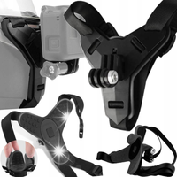 MOCOWANIE DO KASKU UCHWYT NA KASK DO KAMER GOPRO SJCAM DJI ACTION INSTA 360