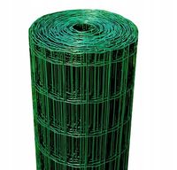 SIATKA OGRODZENIOWA 60 cm POWLEKANA PCV ZGRZEWANA 0,6 m rolka 10 mb zielona