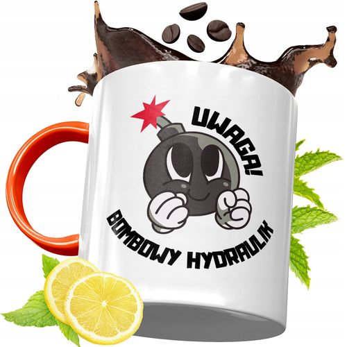 Kubek Pomarańczowy Dla Hydraulika Prezent Z Nadrukiem Ze Zdjęciem na Arena.pl