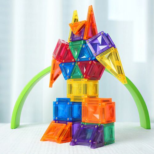 MINI Klocki Magnetyczne MAGNICREATIX Mini Tiles – 28 el. + 2 GRATIS! na Arena.pl