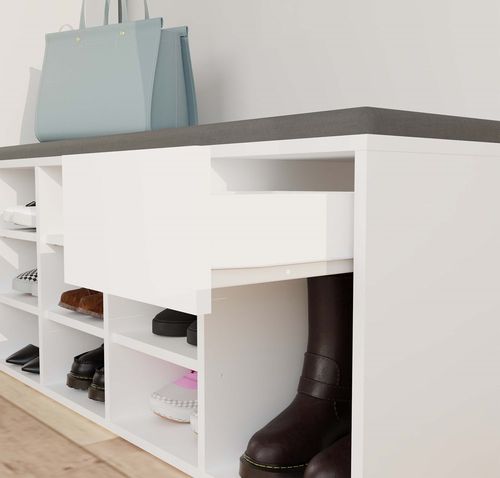 Szafka Na Obuwie Buty Otwarta TALLIN BIAŁY Do Przedpokoju na Arena.pl