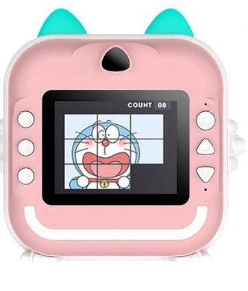 DRUKUŚ APARAT LCD CYFROWY NATCHMIASTOWY Z DRUKARKĄ DLA DZIECI GRY ROLKI zdjęcie 13