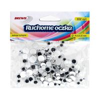 APLIKACJE OCZY SAMOPRZYLEPNE MIX 4,6,8,10MM RO4 BREWIS