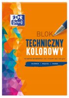 Blok techniczny Oxford A4 10 kartek 225 g kolorowy