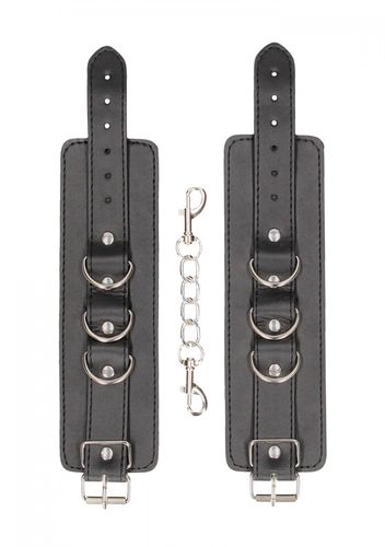 bonded leather hand or ankle cuffs   with adjustable straps na Arena.pl