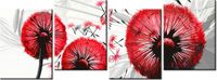 45CM 120 OBRAZ 4 ELEM DMUCHAWCE CZERWIENI ŚCIENNY