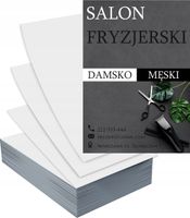 Ulotki A6 100szt reklamowe firmowe SALON FRYZJERSKI gotowe projekty w cenie