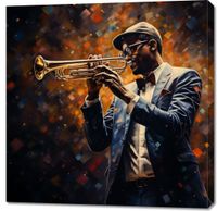 Obraz 90x90cm Symfonia na Trąbce