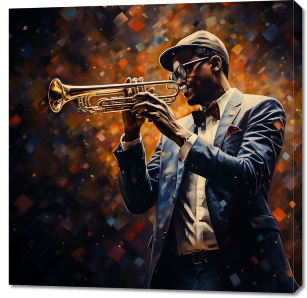 Obraz 90x90cm Symfonia na Trąbce zdjęcie 1