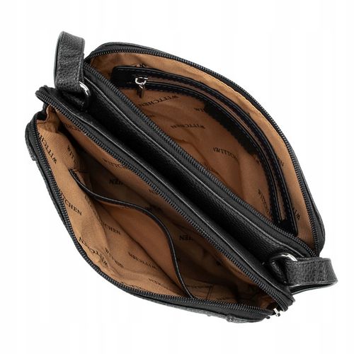 WITTCHEN damska torebka crossbody czarno - srebrna na Arena.pl
