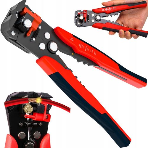 ŚCIĄGACZ IZOLACJI AUTOMATYCZNE SZCZYPCE KABLI PRZEWODÓW ZACISKARKA 3W1 na Arena.pl