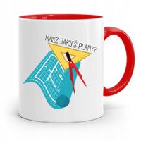 Kubek Czerwony Architekta Masz Jakieś Plany Z Nadrukiem Ze Zdjęciem