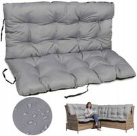 Na huśtawkę poduszka ławkę ogrodową 140x60x50 szar