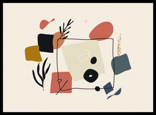 Plakat 55x40cm Abstrakcyjny Dialog na Arena.pl