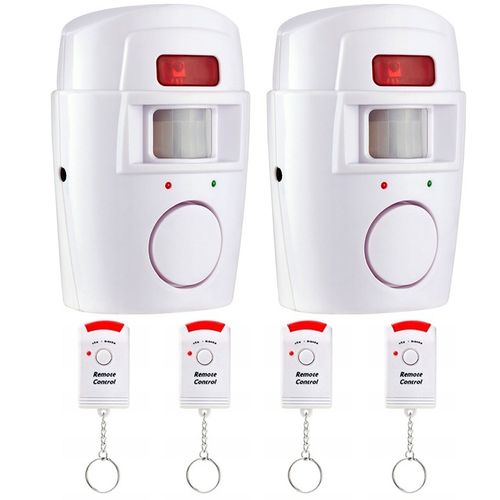 2x ALARM BEZPRZEWODOWY CZUJNIK RUCHU SYRENA NA BATERIE DO DOMU GARAŻU na Arena.pl