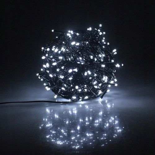 LAMPKI CHOINKOWE 200 LED 12,7M ZIMNY BIAŁY IP44 8 TRYBÓW na Arena.pl