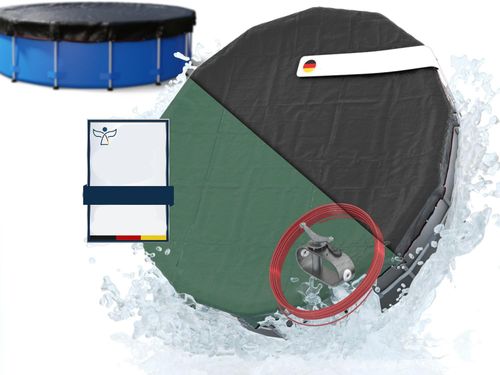 Pokrywa basenowa Planenfux 2-w-1 średnica 305 cm (do basenów 280-320 cm) na Arena.pl