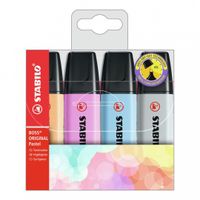zakreślacze stabilo boss pastel 4 kol etui 7374
