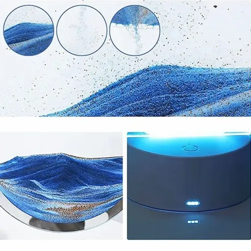 SZKŁO 3D MALOWANIE PIASKIEM KLEPSYDRA OBRÓT O 360° ŚCIEMNIANIE DOTYKOWE na Arena.pl