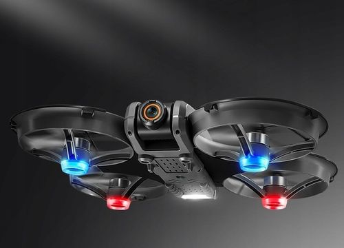 DRON KONTROLER Z LCD 2 kamery SILNIK BEZSZCZOTKOWY ZABAWKA 135G WIFI 3x AKU na Arena.pl