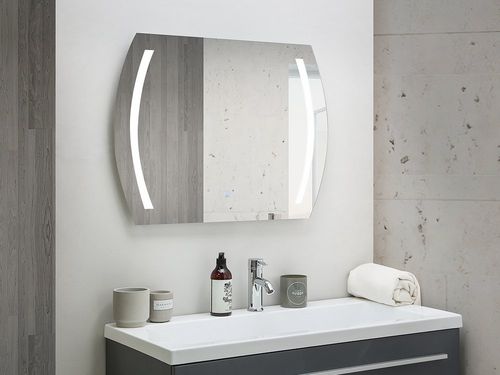 Lustro Ścienne Led 60 X 80 Cm Srebrne Arques na Arena.pl