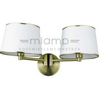 Kinkiet lampa ścienna IBIS 22-01309 metalowa abażurowa patyna ecru