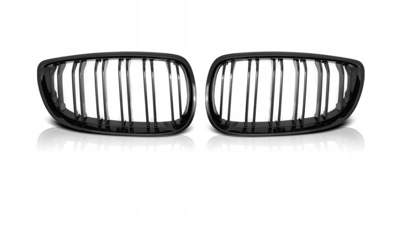 GRILL NERKI BMW E92 E93 07-10R BLACK POŁYSK DOUBLE zdjęcie 2
